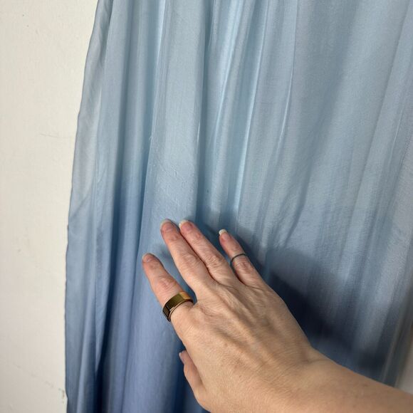 Kate by Laltramoda Light Blue Ombre Tank Sleeveless Lined Midi Maxi Dress S / M - Picture 7 of 12